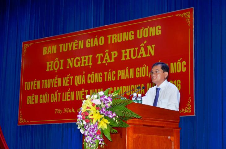 Tập huấn tuyên truyền kết quả công tác phân giới, cắm mốc biên giới đất liền Việt Nam - Campuchia